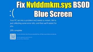 HOW TO Fix Nvlddmkmsys BSOD Blue Screen Error in Windows 10 or 11 [upl. by Queri]