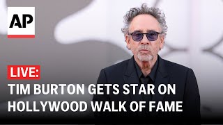 LIVE Tim Burton honored with star on Hollywood Walk of Fame [upl. by Coralie]