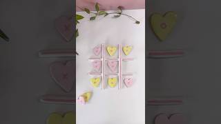 hi guysss check out this easy clay diy make ur own naughts and crosses set 💖 clayideas [upl. by Annawik]