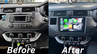 KIA RIO 20112016 Apple CarPlay Android Auto SatNav WIFI Bluetooth Apps Headunit Upgrade Install [upl. by Cleland]