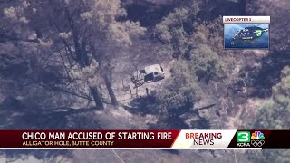 Man started Park Fire in Butte County with burning car officials say [upl. by Ycul]