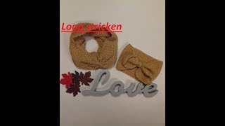 150Loop  Schal stricken Stricken auch für AnfängerTutorial Handarbeit [upl. by Hawger]