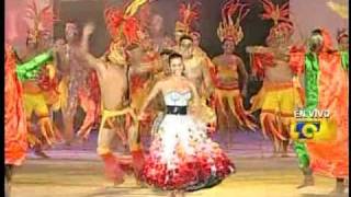 La reina llego cantando coronacion de la reina del carnaval de Barranquilla 2010 [upl. by Ankney]