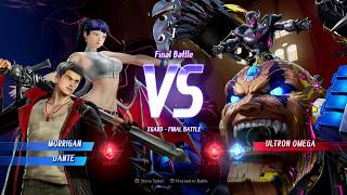 Marvel vs capcom Infinite Dante amp Morrigan wave 1 Arcade mode [upl. by Ivad]