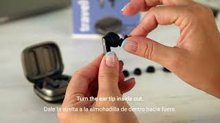 How do I change the ear tips for my earphones  ¿Cómo cambio las almohadillas de mis earphones [upl. by Katie]