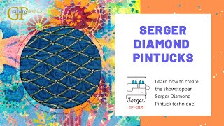 Serger Diamond Pintuck Technique  serger embellishments pintucks BERNINA [upl. by Lihp]