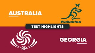 HIGHLIGHTS  AUSTRALIA v GEORGIA  July Internationals 2024 [upl. by Nosyd25]