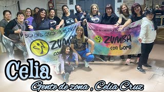 Celia  Gente de zona Celia Cruz  Coreo Zumba 💃🏼  Lorena Acevedo [upl. by Cirnek]