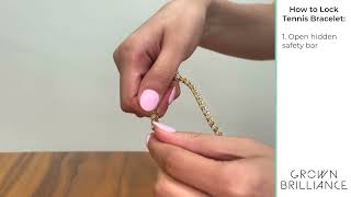 How to open Tennis Bracelet from Grown Brilliance [upl. by Dacie609]