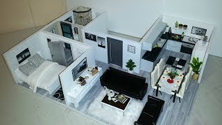 DIY Miniature Modern Dollhouse Apartment 4 [upl. by Josephson]