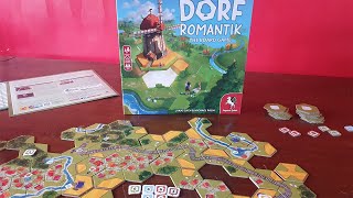 Dorfromantik Board Game Solo Playthrough and Review [upl. by Attenod]