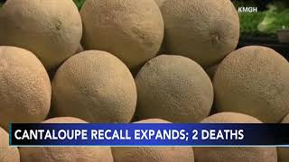 More salmonella cases 2 deaths reported as cantaloupe recall expands [upl. by Eimor]