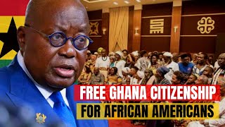 Ghana grants citizenship to African Americans amp Caribbeans as part of beyond the return initiative [upl. by Gill917]