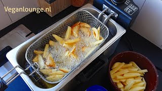 NIEUWE FRITEUSE TESTEN EN KNAPPERIGE FRIETJES BAKKEN 🍟 [upl. by Firestone561]