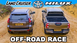 Toyota Hilux vs Land Cruiser which is best OFFROAD [upl. by My]