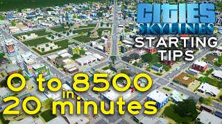 The BEST Cities Skylines BEGINNERS GUIDE Ever  Quick Metropolis [upl. by Fawcette]