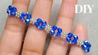 How To Make A BraceletBeads Jewelry Making Easy TutorialSeed beads [upl. by Siuqaj]