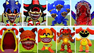 EVOLUTION OF ALL NEW SONIC EXE VS DOGDAY SMILING CRITTERS POPPY PLAYTIME CHAPTER 3 In Garrys Mod [upl. by Ahseena166]