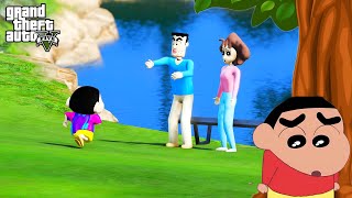 Who Is Shinchan Mom amp Dad Sad Emotional Story GTA5  PART 3 [upl. by Ankney]