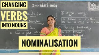 std 10  Nominalisation  converting other parts of speech into noun [upl. by Shiri105]