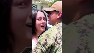 Soldier coming home surprise❤️ [upl. by Brena]