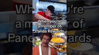 When You’re a Member of Panda Rewards a Big Deal pandaexpress anchorman funny memes shorts [upl. by Ahsiekram464]