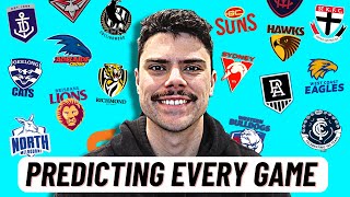 Predicting EVERY GAME of the 2024 AFL Season [upl. by Artinak]