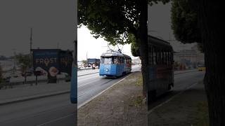 A31 Göteborgsmustangen på strandvägen tram tramway heritage stockholm sweden [upl. by Rosner]