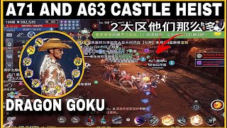 Mir4dragon goku alliance vs lil BAOZI family  A71 and A63 BICHEON castle heist  ff vs hof [upl. by Atinreb]