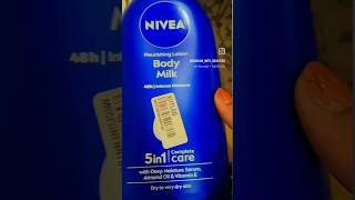 600ml Nivea body lotion 🧴 review 💞🥰 thax for watching nivea review like unboxing [upl. by Arihsan581]