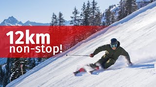 Längste Talabfahrt Vorarlbergs Hochjoch Totale 12km in Silvretta Montafon [upl. by Gastineau]