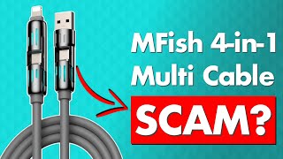 MFish 4 in 1 Multi USB Cable Review  Legit or Scam [upl. by Ykcub]