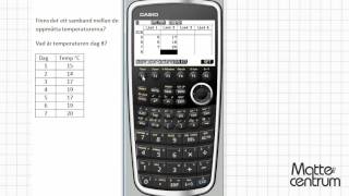 Regressionsanalys  Grafräknare I  Matematik 2 [upl. by Acemat]