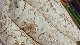 Opulent Handcrafted Wedding Dresses  Chiffon Pearls amp Mukesh Work  Designer Handmade  موتی مکیش [upl. by Missak745]