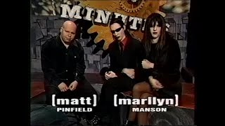 Marilyn Manson interview amp Sweet Dreams video on 120 with Matt Pinfield 19960414 [upl. by Obara10]