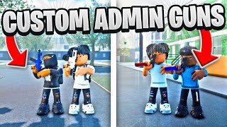 I GOT AN ADMIN TO GIVE ME CUSTOM GUNS IN THIS PHILLY ROBLOX HOOD GAME [upl. by Goldston]