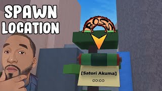 Shindo Life 2 Satori Akuma Boss Location [upl. by Aynatan870]