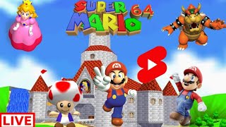 Super Mario 64 Live Stream 4 The Final Bowser In The Sky amp Mario VS Bowser shorts [upl. by Midas422]