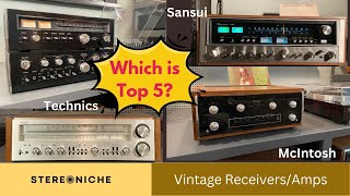 Top 10 Vintage Receivers amp Amps Reviewed  August 2024  Who made the Top 10 Sansui Yamaha who [upl. by Ignaz762]