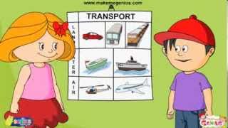 Transport for kids Means and Modes [upl. by Mikol]