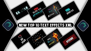 Text Animation Presets For Alight Motion  Alight Motion Text Effect XML File  text effect presets [upl. by Neelat]