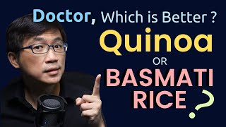 Quinoa vs Basmati Rice  Protein Carbohydrate Fiber Nutrients Antioxidants Glycemic Index [upl. by Asile620]