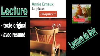 1 La Place livre audio Chapitre 1 Annie Ernaux lecture et résumé [upl. by Ak]