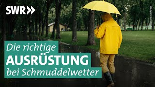 Regenjacken und Schirme Trocken durch den Herbst  Preiswert nützlich gut SWR [upl. by Atwater]