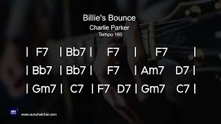 Billies Bounce Charlie Parker  Backing Track Tempo 160 [upl. by Bambi383]