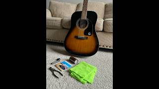 Restringing an acoustic guitar [upl. by Ysus]