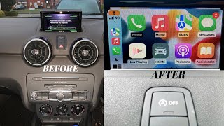 Audi A1 Apple CarPlay Android Auto MMI Box Headunit Install 20122016 Review How To Remove The Radio [upl. by Jeffries]