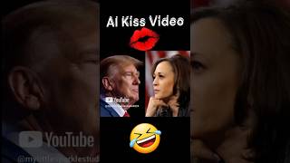 Watch The Ultimate Kiss Battle Between Harris And Trump Aigenerated Video Free In 2024 [upl. by Ritchie]