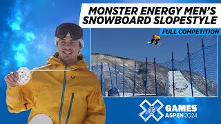 Monster Energy Men’s Snowboard Slopestyle FULL COMPETITION  X Games Aspen 2024 [upl. by Brown]