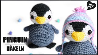 Pinguin häkeln 🐧  Tiere Weihnachten Häkelanleitung  DIY by Pfirsichteufel [upl. by Beatrice933]